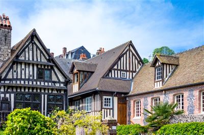 Honfleur, die Häuser des alten Stadtzentrums